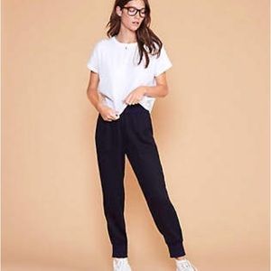 Lou & Grey Navy Twill Joggers